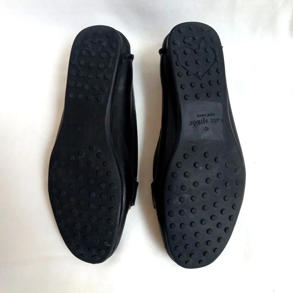 Kate Spade 7.5 Colette Loafer Black Leather